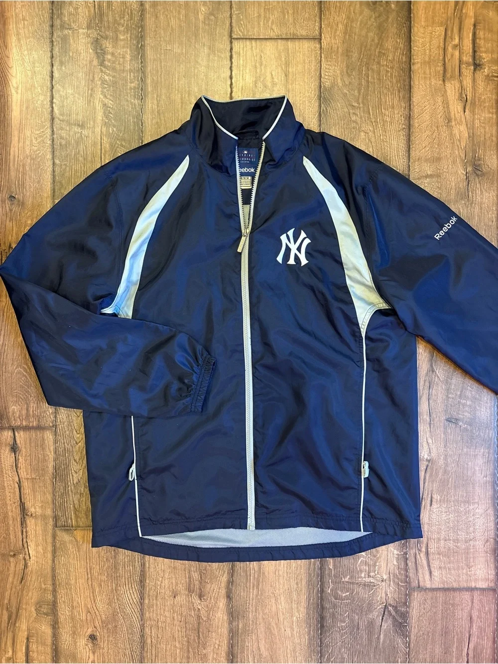 Yankees Reebok full zip windbreaker men’s jacket